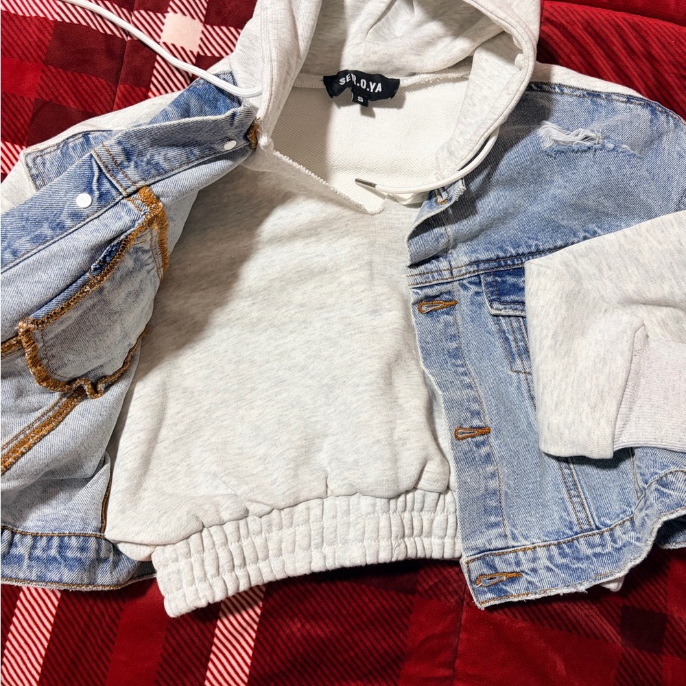 Retrofete Blue and Gray denim lounge set